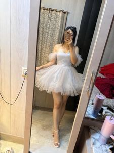 grey tulley short dress❤️🎀