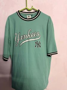 Mint Green Yankees Baseball T-Shirt