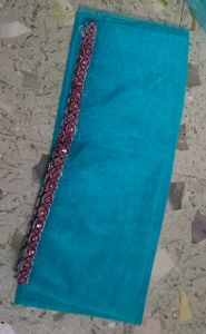 2 peace gown &amp; dupatta sky blue colour