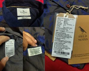 Mr Bowerbird Men Grey &amp; Blue Slim Fit Shirt