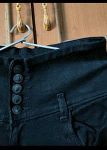 High Waisted Black Jeans skinny