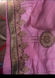 Pink Embroidered Kurta Set with Dupatta