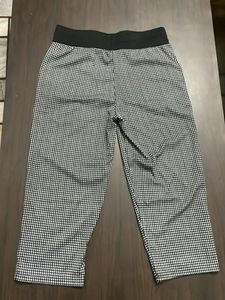 Stylish Gingham Print Pants