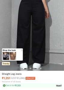 Savana Classic Black straight Leg jeans