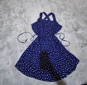 Blue Polka Dot Dress