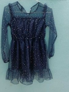 Sparkly Navy Blue Party Dress