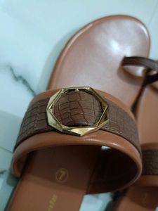 Stylish Brown Flat Sandals