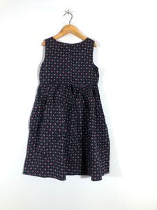 Navy Blue Printed Frock(Girl’s)