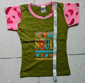 Cute Girls' Top &amp; Pyjama Set of 2.