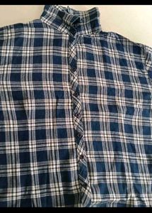 Stylish Blue Plaid Button-Up Shirt