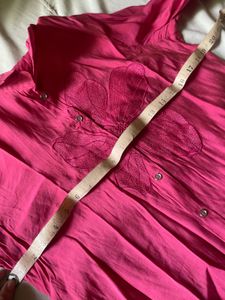 Stylish Pink coord Set with Embroidery