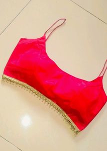 Red Spaghetti Strap Blouse