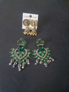 Stunning Green Stone Earrings