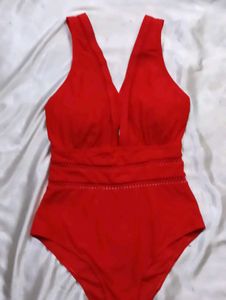 Red One Piece Swimsuit