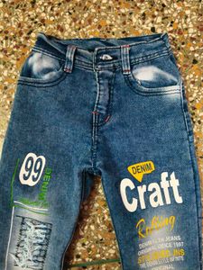 Stylish Graphic Print Jeans