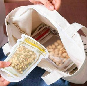 Reusable Food Storage Bags Jar Shape 🫙(pack of 4)