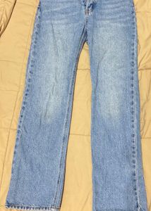 Light Wash Straight Leg Jeans