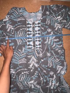 Floral Print Kurta