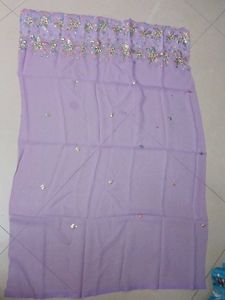 Lavender Colour Sari