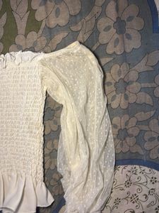 Off-Shoulder Puff Sleeve Top
