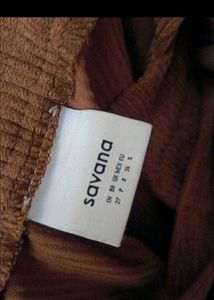 Brown Wide-Leg Jumpsuit