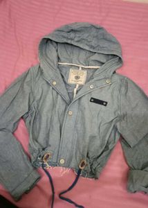 Denim Hooded Jacket