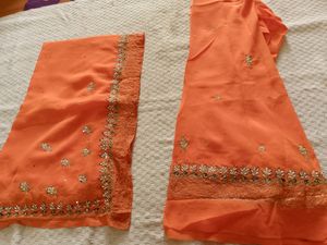 Unstitched Lahenga Blouse Fabric And Duptta