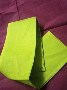 Vibrant Green saree fall