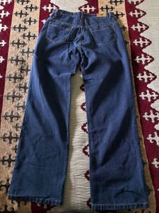 Straight Fit Blue Denim Jeans