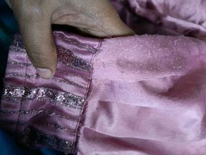 Pink Kurta Set with Silver Stripes