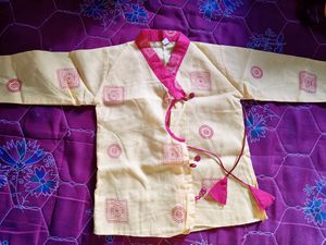 Dhoti Kurta Set For Kids Aged 1 To 3 Years Old. Single Set Available. One Set Got Sold.