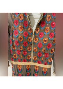 Pure Georgette Gown With Heavy Embroidery