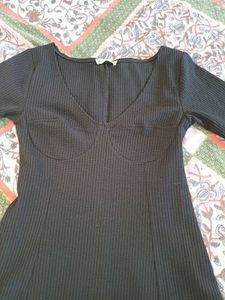 Black Short Dress One Piece Long Sleeves For Girls