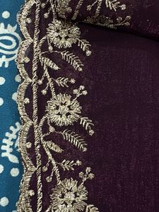 HEAVY Embroidered Purple/Violet Kurta Set