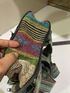 Colorful Striped Backpack