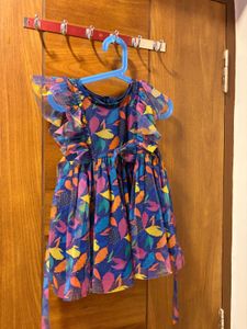 Colorful Leaf Print Dress
