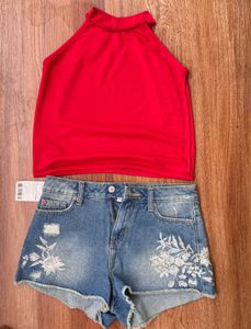 Red Halter Neck Top