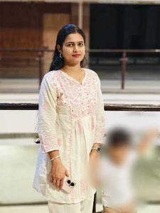offWhite kashmiri lucknowi Kurta pant set