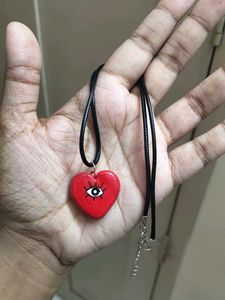 👁️❤️ Y2k Gothic Grunge Heart Eye Amulet