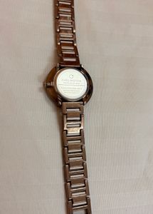 Carlington Women's Rose Gold &amp; White Watch