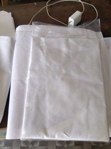 Simple White poly Cotton Kurta