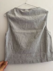 Shein Gray Sleeveless Top