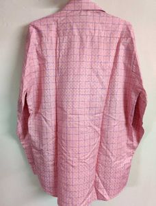 🆕 Men's Pink Plaid Button-Down Shirt