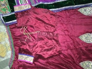Elegant Maroon Lehenga