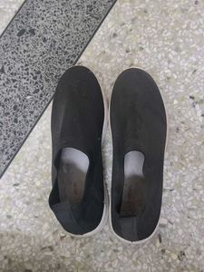 Black Slip-On Sneakers