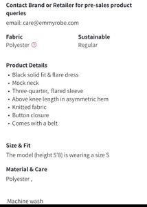 Chic Black Asymmetrical Dress