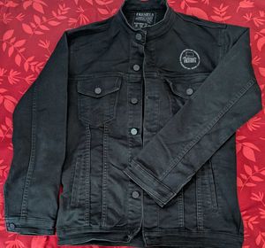 XL-BLACK DENIM JACKET