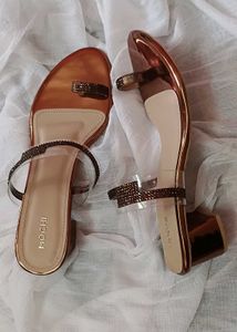 Mochi Bronze Heels