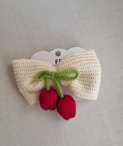 Cute Cherry Bow Hair Clip