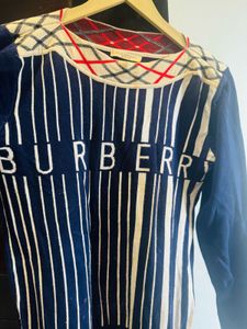 Burberry Striped Knit Top